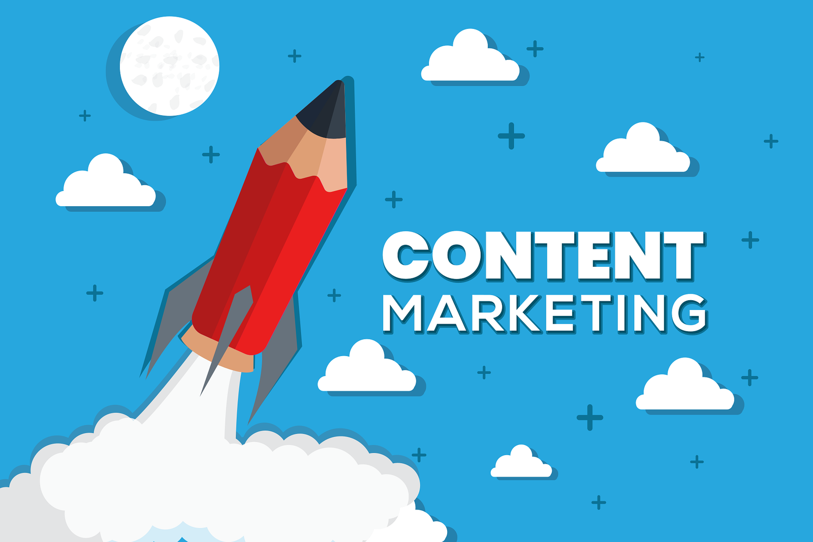Performance marketing freelancer in Ernakulam – content marketing pencil rocket launching